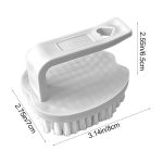 SHIMELE Plastic Vegetable Cleaning Brush, White, 1 Count - Image 3