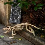 Joyfy Halloween Skeleton Fish Skeleton Halloween Decor,Plastic Skeleton with LED Eye for Halloween Decoration Outdoor Haunted House Party - Image 22