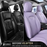 FLORICH Leather Car Seat Covers Full Set for Cars, SUVs & Trucks, Pink Black Front & Rear Automotive Seat Covers, Universal Fit for Toyota Honda Ford Jeep - Image 46
