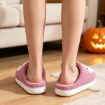 BERANMEY Halloween Slippers for Women Perfect Soft Plush Comfy Warm Slip-On Cute Womens Slippers Indoor Fluffy House Slippers for Women and Men Non-slip Fuzzy Flat Slides - Image 84
