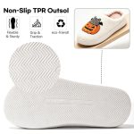BERANMEY Halloween Slippers for Women Perfect Soft Plush Comfy Warm Slip-On Cute Womens Slippers Indoor Fluffy House Slippers for Women and Men Non-slip Fuzzy Flat Slides - Image 136