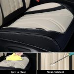 FLORICH Leather Car Seat Covers Full Set for Cars, SUVs & Trucks, Pink Black Front & Rear Automotive Seat Covers, Universal Fit for Toyota Honda Ford Jeep - Image 38