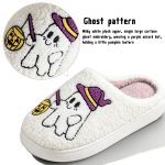 BERANMEY Halloween Slippers for Women Perfect Soft Plush Comfy Warm Slip-On Cute Womens Slippers Indoor Fluffy House Slippers for Women and Men Non-slip Fuzzy Flat Slides - Image 4
