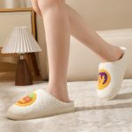 BERANMEY Halloween Slippers for Women Perfect Soft Plush Comfy Warm Slip-On Cute Womens Slippers Indoor Fluffy House Slippers for Women and Men Non-slip Fuzzy Flat Slides - Image 107
